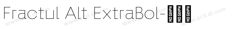 Fractul Alt ExtraBol字体转换